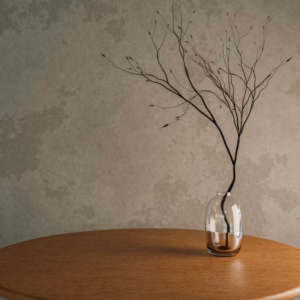Wooden round table